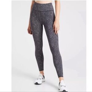 Athleta Lightning Static 7/8 Tight Speckled High Rise Leggings S